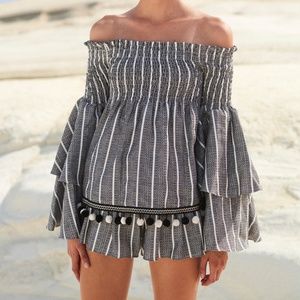 Caroline Constas Appolonia Pom Pom Top L